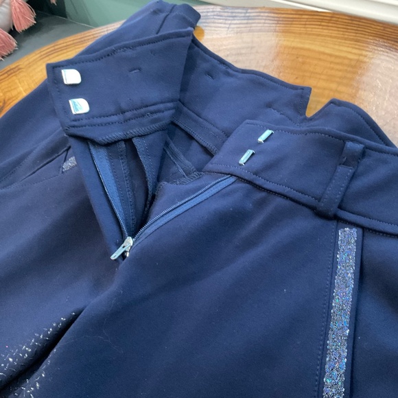 HR Farm Full Seat Silicone Grip Star High Waist Equestrian Riding Breeches NWT - Picture 6 of 16